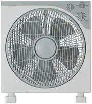 [VoltShine] 12" 40W White Box Fan Ideal for Refreshing Small Spaces and Improving Air Circulation