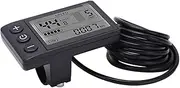 24V 36V 48V S866 E Bicycle LCD Display Meter for Electric Scooter E Bike Modification, Wireless Bicycle Speedometer Odometer, E Bike LCD Display Control Panel with SM Plug