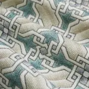 Clarence House Geometric Print Fabric- Vietri / Pinta Verde 0.90 yds 4178802