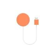 Rotatable Mobile Phone Wireless Charging 15W High-power Magnetic Charger for Apple 12 Series-Orange