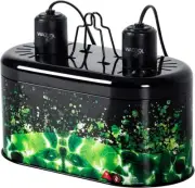 WACOOL Reptile Dome Light Dual Fixture for 2 Bulbs, Green
