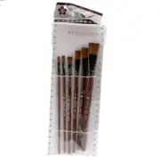 6Pcs Nylon Acrylic Oil Paint Gouache Brushes For Artist Supplies Watercolor Set