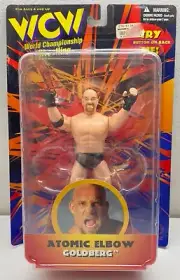Vintage 1998 WCW Atomic Elbow Goldberg Wrestling Figure 6” NIB NEW On Card 9800