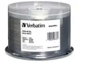 Verbatim, DVD+R DL 8.5GB 2.4X DataLifePlus Shiny Silver – 50pk Spindle