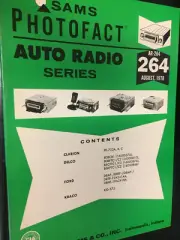 AR-264 SAMS AUTO RADIO MANUAL CLARION DELCO FORD KRACO NOS
