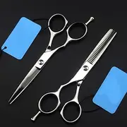 Professional Hair Cutting Shears, 5.5 Inch Left Hand Hairdressing Scissors 9CR 62HRC Cutting/Thinning Scissors