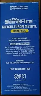 SureFire 600 WG Metsulfuron Methyl Herbicide Weed Killer 40 g