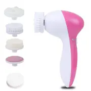 2PCS 5 in 1 Electric Face Cleansing Brush Tools Spot Blackhead Cleaner Face Clean Instrument