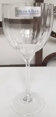 Villeroy & Boch Crystal LAGUNA Optic Claret Wine Glass Never Used BRAND NEW