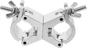 SECFOU Heavy Duty Light Clamps Stage Lighting Buckle Double Ring Buckle Design Metal Truss Light Hooks Universal for Spotlight Clamp
