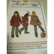 BURDA GIRLS JACKET 9567 Sewing Pattern UNCUT