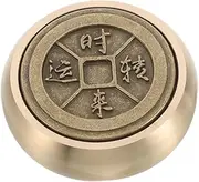 Elegant Paperweight Solid Brass Round Calligraphy Tool Office Decor for