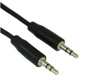 12ft 3.5mm SLIM Mini-Stereo TRS Male to Male Speaker/Audio Cable Black