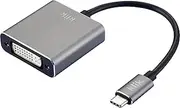 Klik USB-C to DVI Display Adapter, Female to Male, Grey
