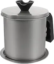 ABOOFAN 304 Stainless Steel Oil Strainer Po Grease Container for Frying Oil Storage Oil Filter Can 1.4l