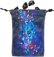 Tarot Card Pouch - Drawstring Jewelry Bag | Butterfly Pattern Gift Bags 5.12x7.09 Inch, Rune Bags, Oracle Card Holder Bag for Tarot Lovers, Single Attribute, Se référer au descriptif, Refer to, Single