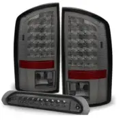 Fit Dodge 02-06 Ram 1500 03-06 2500 3500 Smoke LED Tail Lights+ Third Brake Lamp