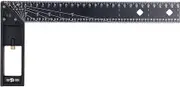 NDNCZDHC Multi Angle Ruler, 45 90 Degree Framing Square, 12in Right Angle Ruler, 0.1mm Accuracy Drawing Right Angle Ruler with Retractable Ledge