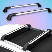 2PCS Crossbars Cross Bars fit for Isuzu MUX MU-X 2021-2025 Lockable Roof Rail Rack Black Silver Aluminum Alloy