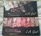 L A Girl The Nudist Eyeshadow & Blushed Babe Blush Palette Lot Collection Set