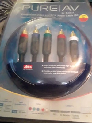 Pure AV Component Video & RCA Audio 6 Ft Cable Kit by Belkin New