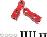Frediuo 2 Pieces Servo Mount Brackets Metal Accessory Replacement Replace Parts for TT-01 TT-02 1: 10 RC Car Professional Lightweight, Red