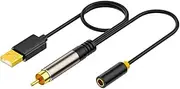 Fahgaer Gold-Plated Digital Coaxial SPDIF Audio Aux Cable 3.5mm Female TV Box Amplifier Connection Cable with USB Port Cables