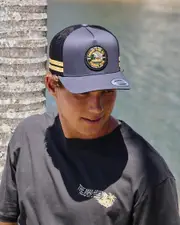 [The Mad Hueys] The Mad Hueys Men's Caught Fk All Trucker Cap in Navy One Size Navy