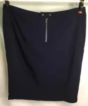 AUTOGRAPH NAVY BLUE “ZIPPER & STUD” STRETCH SKIRT SIZE 22 ALL NEW NO 5