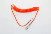 8mm x 8m Polyurethane Spiral Air Hose 1/4" BSP Male Ends & Nitto couplings