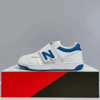 在飛比找蝦皮商城優惠-New Balance NB 480 中童 白藍色 皮革 寬