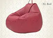 ZLYTQZHGBHD Relieve Fatigue Soft Lazy Sofa, Bean Bag Tatami Single Sofa (Color : L Red)
