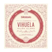 D'Addario MV10H Vihuela 5 String Set Clear Nylon Hard Tension Mariachi