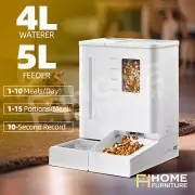 PetScene Cat Feeder Waterer Set Automatic Smart Pet Dog Food Water Dispenser