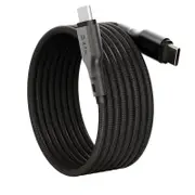 EFM EFCMP2U990BLA 2m Mag-Coil USB-C Cable, Magnetic Self-Coiling Cable Management Black