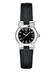 MOVADO 1604450 VIZIO BLACK DIAL LEATHER STRAP LADIES WATCH $1295 RETAIL