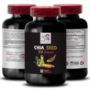 Digestive Support - CHIA SEED OIL EXTRACT - Immune Boost 1 Bottle 60 Capsules