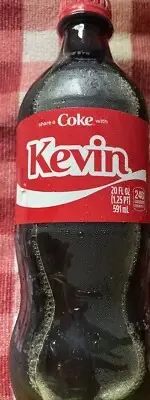 Share A Coke Kevin Personalized Name Gift Coca Cola Bottle 20oz Kevin