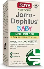 Jarrow Formulas Jarro-Dophilus Baby - 2.1 oz Powder - Supports Intestinal Health for Babies 3 Months to 4 Years - 60 Servings