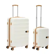 2 Piece Two Tone Hard Case Set - Cream