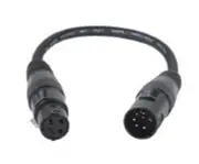 Accu-Cable 5-Pin DMX Male XLR 3-Pin Female Adapter