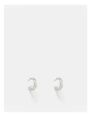 [Mimco] Lucent Small Hoop Earrings in Silver