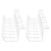 2 Pcs Power Strip Storage Rack Cable Management Racks Patch Board Office