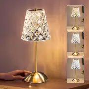 Portable Gold LED Dimmable Light Rechargeable Cordless Desk Lamp Decorative Tabl
