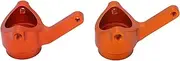 2Pcs RC Steering Cup CNC Aluminum Alloy Steering Knuckle Hub Carrier Orange for ZD Racing 1/7