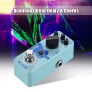 Mooer Baby Water Acoustic Guitar Effect Pedal Delay + Chorus True Bypass 5 Modes