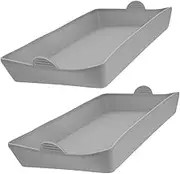 STOBAZA Baking Trays 2pcs Rectangular Lasagna Pans Deep with Handle Baking Tray Silicone Bread Loaf Pan for Baking Casserole Dish Baking Dish Loaf Pans for Baking Bread