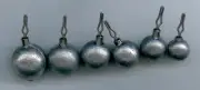 25 of 1/2oz lead round drop shot weights ( BALL STYLE )