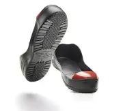 STEEL-FLEX BLACK STEEL TOE (RED) SAFETY OVERSHOES, Men's L, SEN-104
