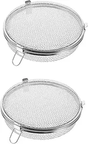 OKUMEYR 2pcs Dishwasher Bowl Basket Round Mesh Metal Storage Baking Utensil Holder for Kitchen